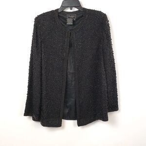 Cote d' Azur  Vintage Black Beaded Jacket